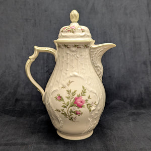 Rosenthal Sanssouci 10 Rosen Four-Piece Tea Service (Molded Rococo Revival Porcelain), Circa 1960s 🇩🇪👑🌹