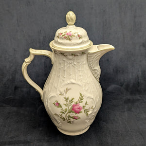 Rosenthal Sanssouci 10 Rosen Four-Piece Tea Service (Molded Rococo Revival Porcelain), Circa 1960s 🇩🇪👑🌹