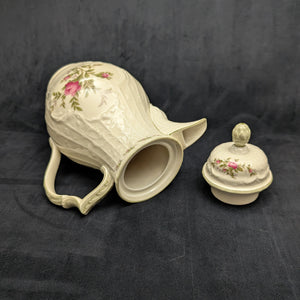 Rosenthal Sanssouci 10 Rosen Four-Piece Tea Service (Molded Rococo Revival Porcelain), Circa 1960s 🇩🇪👑🌹