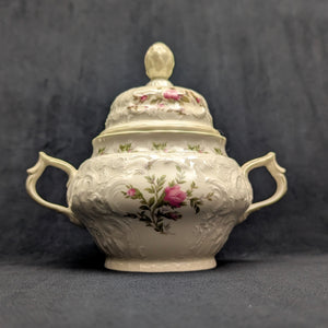 Rosenthal Sanssouci 10 Rosen Four-Piece Tea Service (Molded Rococo Revival Porcelain), Circa 1960s 🇩🇪👑🌹