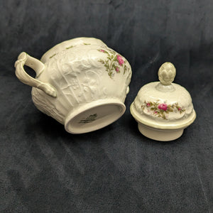 Rosenthal Sanssouci 10 Rosen Four-Piece Tea Service (Molded Rococo Revival Porcelain), Circa 1960s 🇩🇪👑🌹