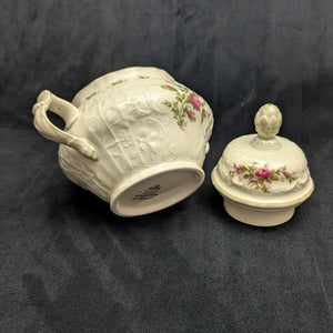 Rosenthal Sanssouci 10 Rosen Four-Piece Tea Service (Molded Rococo Revival Porcelain), Circa 1960s 🇩🇪👑🌹