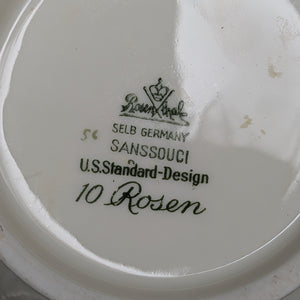 Rosenthal Sanssouci 10 Rosen Four-Piece Tea Service (Molded Rococo Revival Porcelain), Circa 1960s 🇩🇪👑🌹