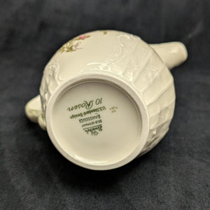 Rosenthal Sanssouci 10 Rosen Four-Piece Tea Service (Molded Rococo Revival Porcelain), Circa 1960s 🇩🇪👑🌹