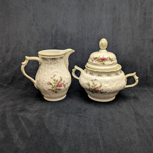 Rosenthal Sanssouci 10 Rosen Four-Piece Tea Service (Molded Rococo Revival Porcelain), Circa 1960s 🇩🇪👑🌹