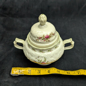 Rosenthal Sanssouci 10 Rosen Four-Piece Tea Service (Molded Rococo Revival Porcelain), Circa 1960s 🇩🇪👑🌹