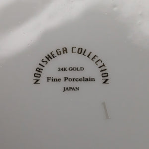 Norishega Fine Porcelain Teapot Pair (24K Gold & Geometric Band Collection), Circa 1960s 🇯🇵✨⚜️