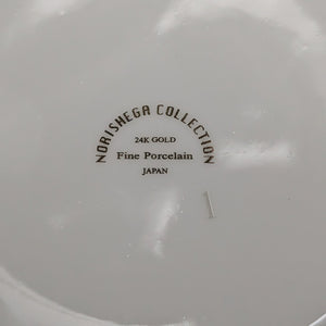 Norishega Fine Porcelain Teapot Pair (24K Gold & Geometric Band Collection), Circa 1960s 🇯🇵✨⚜️