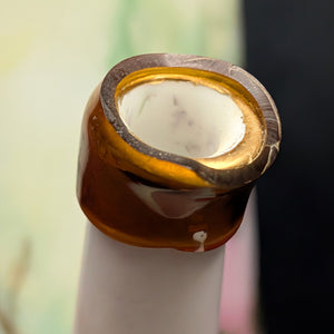 Hand-Painted Coffee Pot (Pink Dogwood Floral with Signed Inscription to Claudia), Mid-Century Art Ceramic 🌸✍️💖