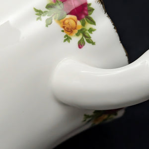 Royal Albert Old Country Roses Coffee/Tea Pot (Bone China, Tall Fluted Form), Circa 1980s 👑🌹⚜️