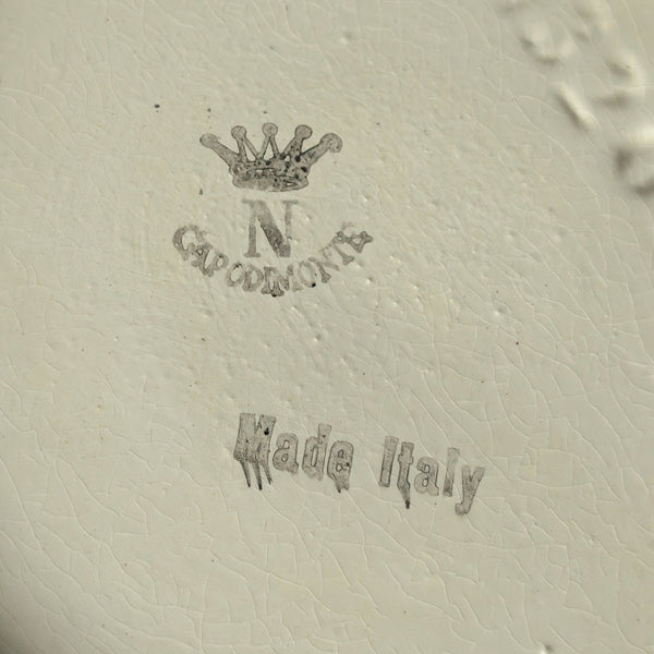 Capodimonte Style Ornamental Coffee Pot (Basket Weave, Applied Flowers, Made in Italy), Circa 1960s 🇮🇹👑🌹