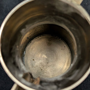 Arabian Brass Dallah Coffee Pot (Patent No. Base & Etched Foliate Design), Circa 1960s 🇸🇦☕️⚙️