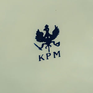 Figural "Tea Table" Teapot with Miniature Set (KPM-Style Mark), Circa Late 20th Century 💙👑✨