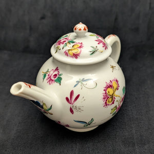 Miniature Victoria & Albert Museum "Bow" Teapot (Franklin Mint, 1985) 🇬🇧🌸🦋