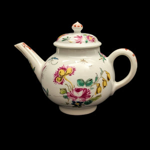 Miniature Victoria & Albert Museum "Bow" Teapot (Franklin Mint, 1985) 🇬🇧🌸🦋