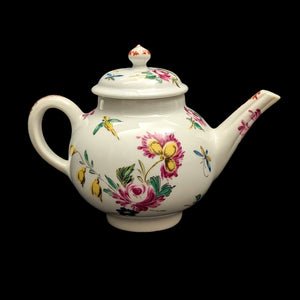 Miniature Victoria & Albert Museum "Bow" Teapot (Franklin Mint, 1985) 🇬🇧🌸🦋