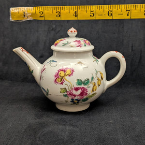 Miniature Victoria & Albert Museum "Bow" Teapot (Franklin Mint, 1985) 🇬🇧🌸🦋