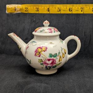 Miniature Victoria & Albert Museum "Bow" Teapot (Franklin Mint, 1985) 🇬🇧🌸🦋