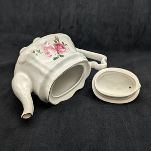Vintage Arthur Wood English Rose Teapot (Staffordshire, England) 🇬🇧🌹❤️