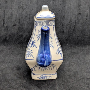 Miniature Blue & White Chinese Landscape Teapot (Decoration Only, Marked "Not For Food") 🇨🇳🏔️🚫