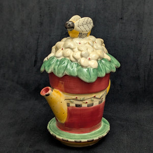 Contemporary Debbie Mumm Figural Teapot (Sakura, Bumblebee) 🐝🌸🏡
