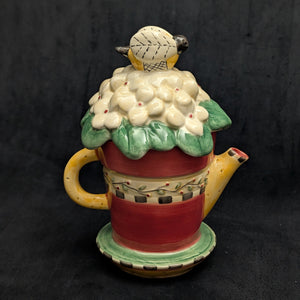 Contemporary Debbie Mumm Figural Teapot (Sakura, Bumblebee) 🐝🌸🏡