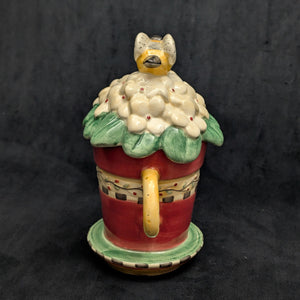 Contemporary Debbie Mumm Figural Teapot (Sakura, Bumblebee) 🐝🌸🏡