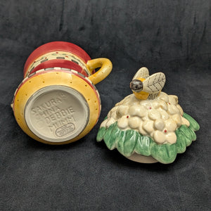 Contemporary Debbie Mumm Figural Teapot (Sakura, Bumblebee) 🐝🌸🏡