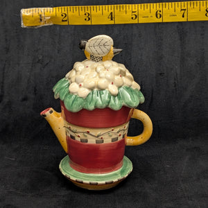 Contemporary Debbie Mumm Figural Teapot (Sakura, Bumblebee) 🐝🌸🏡