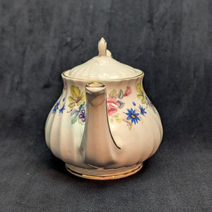 Vintage Sadler Swirl Teapot with Fruit & Floral Pattern (Made in England) 🇬🇧🌸🍇