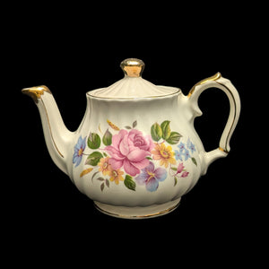 Vintage Sadler "Windsor Swirl" Teapot (England), Mid-Century 🇬🇧🌹💙