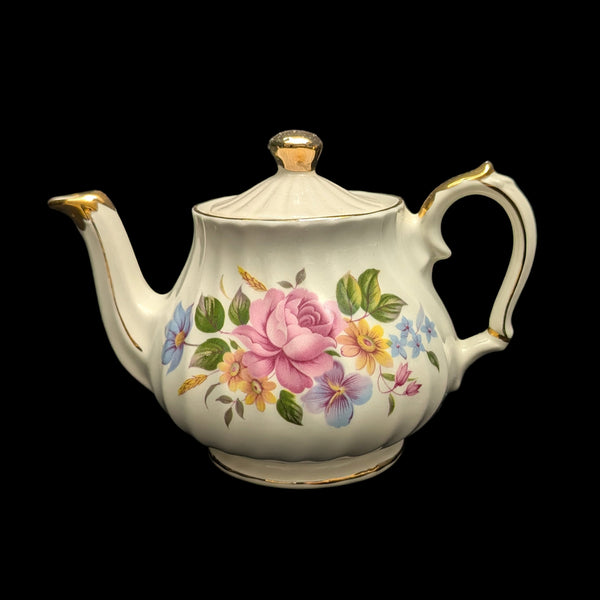Vintage Sadler "Windsor Swirl" Teapot (England), Mid-Century 🇬🇧🌹💙