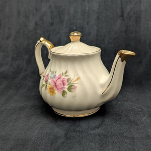 Vintage Sadler "Windsor Swirl" Teapot (England), Mid-Century 🇬🇧🌹💙