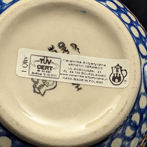 Miniature Polish Pottery Teapot (Bolesławiec, Christmas) 🇵🇱🎄🌟