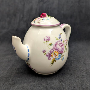 Miniature V&A Museum "Mennecy" Teapot (Franklin Mint, Made in Japan) 🇫🇷🌸🇯🇵
