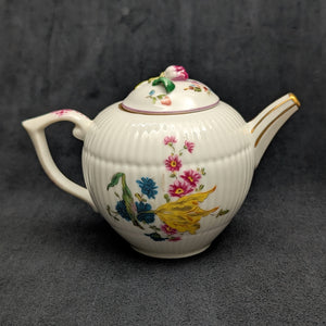 Miniature V&A Museum "Fürstenberg" Fluted Teapot (Franklin Mint) 🇩🇪🌸🇯🇵