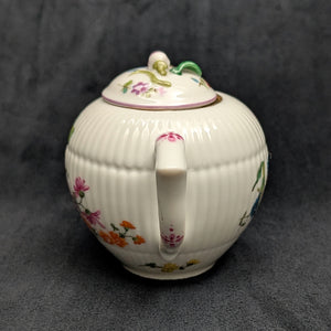Miniature V&A Museum "Fürstenberg" Fluted Teapot (Franklin Mint) 🇩🇪🌸🇯🇵