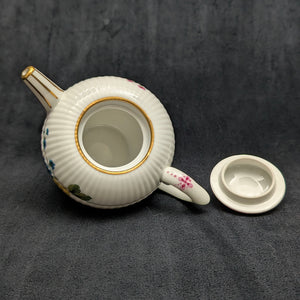 Miniature V&A Museum "Fürstenberg" Fluted Teapot (Franklin Mint) 🇩🇪🌸🇯🇵
