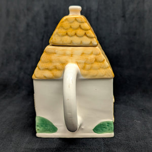 Miniature Figural House Teapot (Thatched Roof Cottage) 🏡💛🌱
