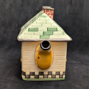 Debbie Mumm Figural Cottage House Teapot (Sakura) 🏡💛❤️