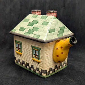Debbie Mumm Figural Cottage House Teapot (Sakura) 🏡💛❤️