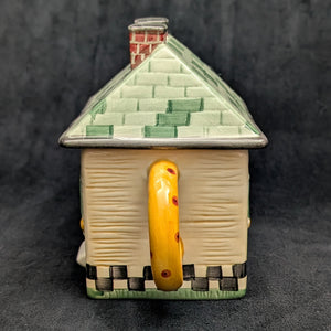 Debbie Mumm Figural Cottage House Teapot (Sakura) 🏡💛❤️