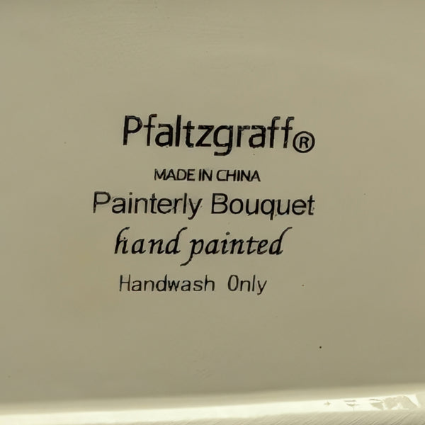 Pfaltzgraff "Painterly Bouquet" Figural Teapot (Flower Cart) 🌸🛒🐦