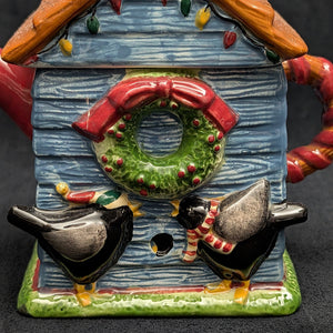 Debbie Mumm Figural Teapot (Sakura, Christmas) 🎄🐦🏡