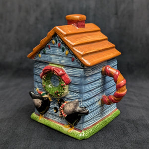 Debbie Mumm Figural Teapot (Sakura, Christmas) 🎄🐦🏡