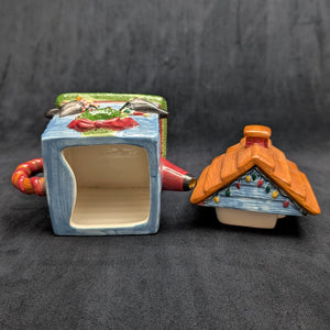 Debbie Mumm Figural Teapot (Sakura, Christmas) 🎄🐦🏡