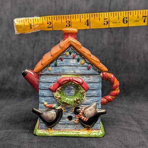 Debbie Mumm Figural Teapot (Sakura, Christmas) 🎄🐦🏡