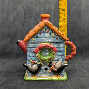 Debbie Mumm Figural Teapot (Sakura, Christmas) 🎄🐦🏡