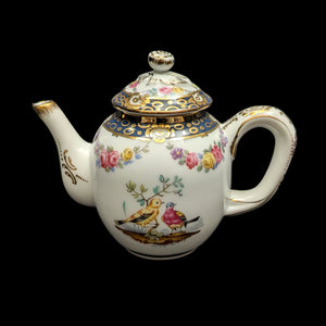 Miniature V&A Museum "Tournay" Teapot (Franklin Mint) 🇧🇪⚜️🐦