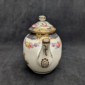 Miniature V&A Museum "Tournay" Teapot (Franklin Mint) 🇧🇪⚜️🐦